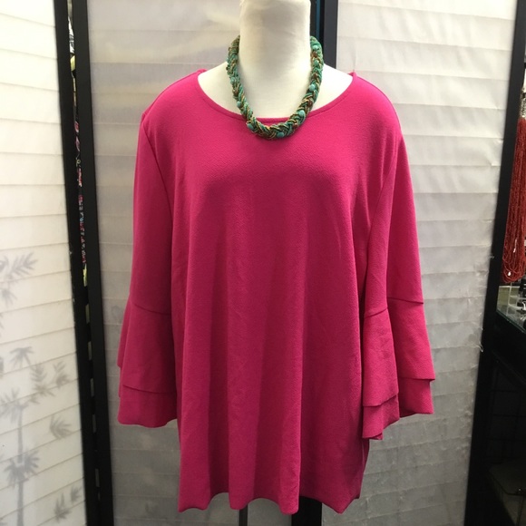 Lane Bryant tier bells sleeve top - Picture 5 of 7